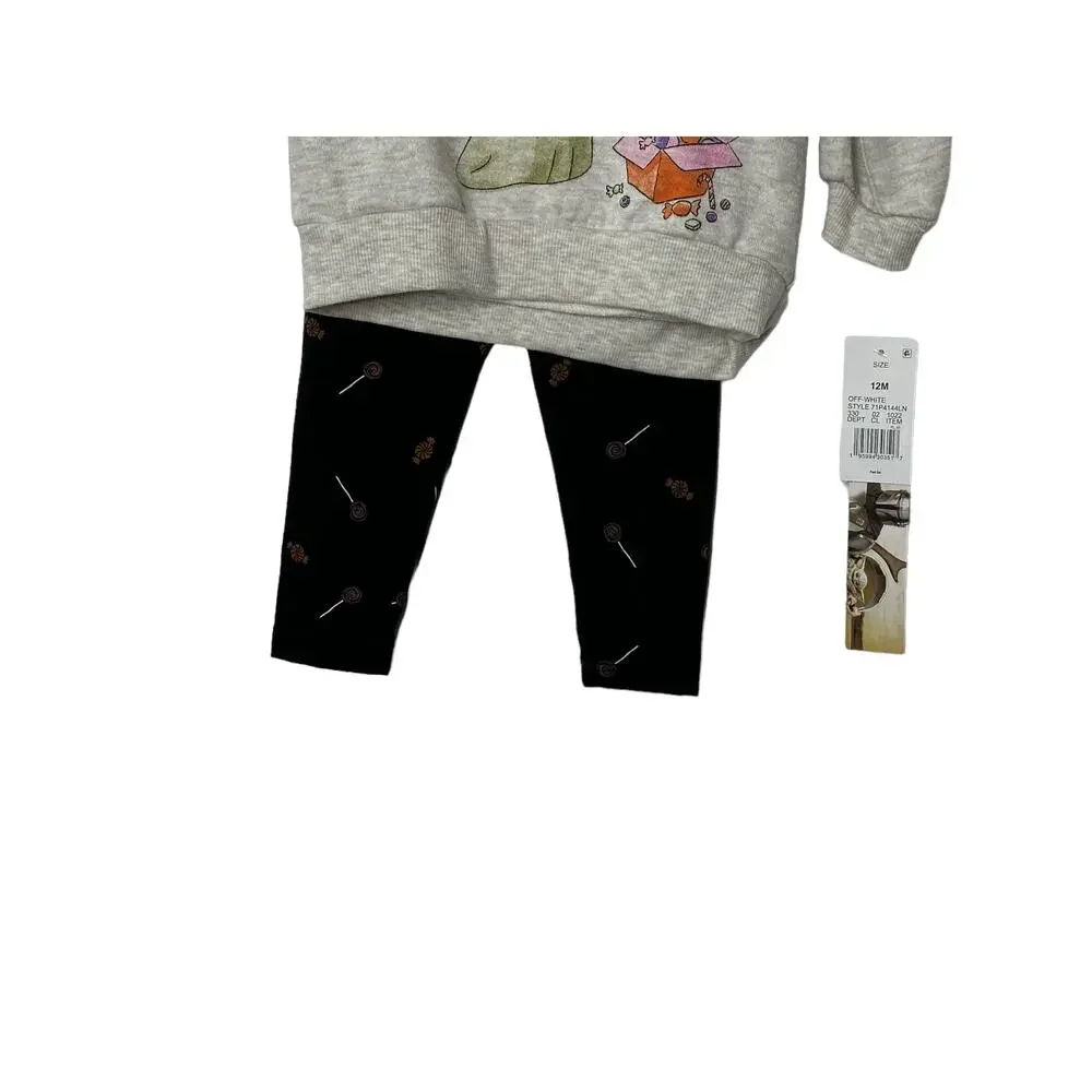 Disney Star Wars Baby Yoda Halloween Outfit Sweatshirt & Leggings 12m NEW